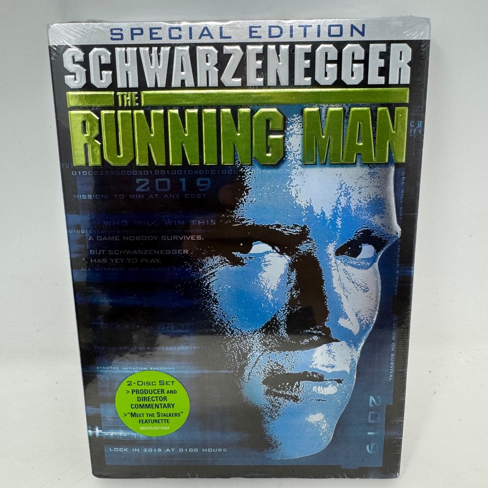 The Running Man Special Edition DVD 2-Disc Set Arnold Schwarzenegger Artisan